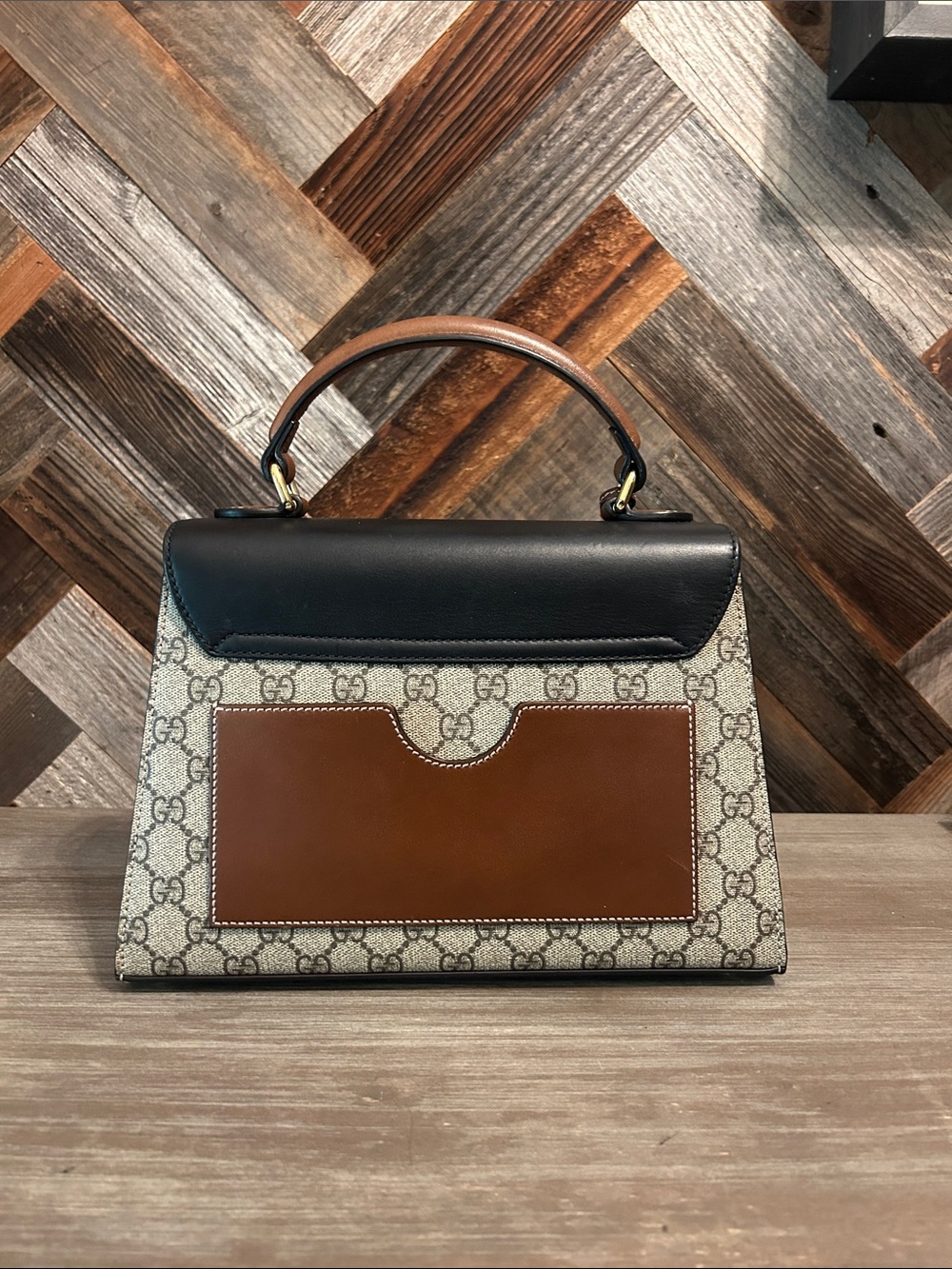 Gucci GG Supreme Top Handle Bag - Picture 2 of 14